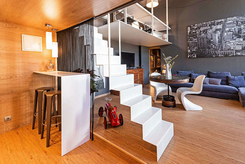 Design Barcelona with Ideas in 〛◾ attic loft Stylish ◾ ◾ Photos