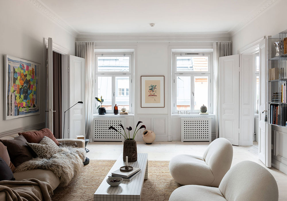 Soft modern design in a classic shell in Stockholm 〛◾ Photos ◾ Ideas ◾  Design