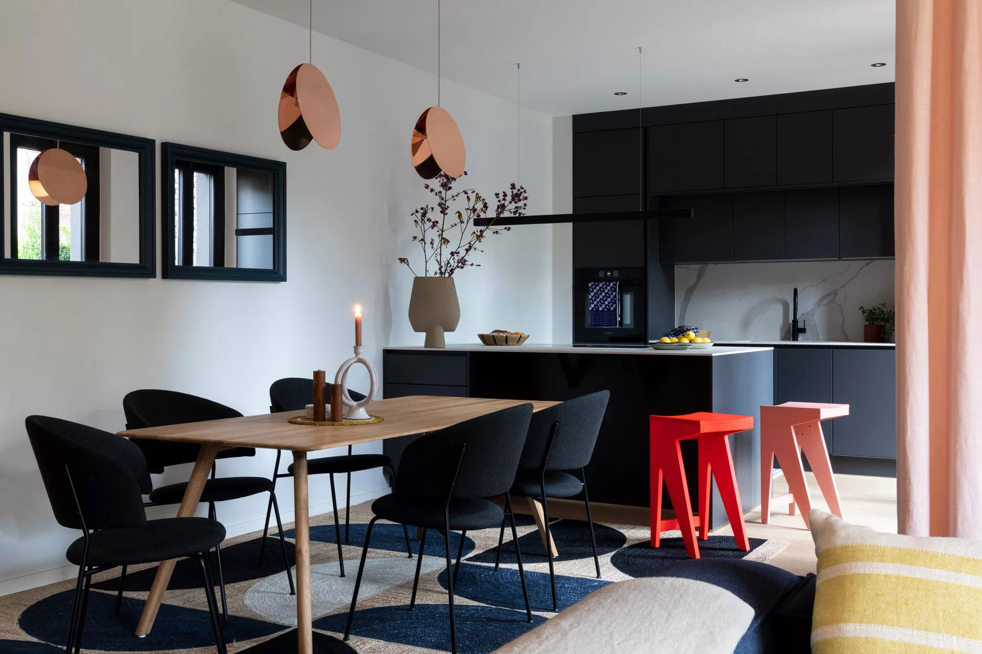 Colorful details in design of modern family townhouse in Berlin 〛◾ Photos ◾  Ideas ◾ Design